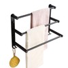 3 Tiers Bath Towel Bar Wall Mounted Bathroom Towel Hanger