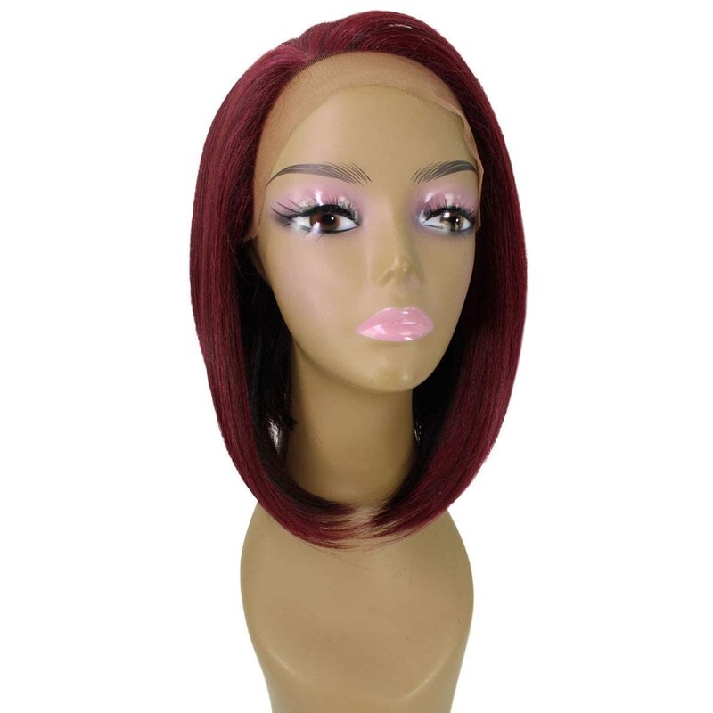 LUXLUXE Cerosa Straight 11 Inch Long 4X4 Hand-Tied Lace Front