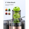 QCen Juicer Machine, 500W Centrifugal Juicer Extractor with Wide Mouth