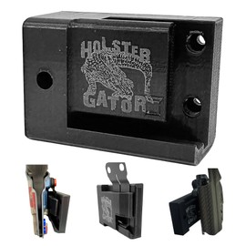 Holster Gator Tactical Mount, Belt Clip Holster Holder for Car, Truck, Desk & Wall, Storage for Vehicle, Home, Office, Includes Sticky Dash Installation Kit Compatible with GripHook