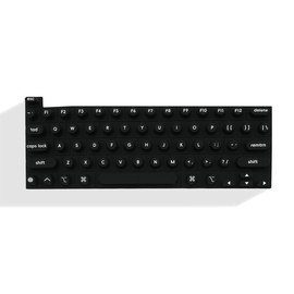 Tidytype Ergonomic Keyboard Film for Nail Art - Silicone Cover for Apple's Full Model Keyboard -Professional Nail Organization Certification:_MATTE BLACK