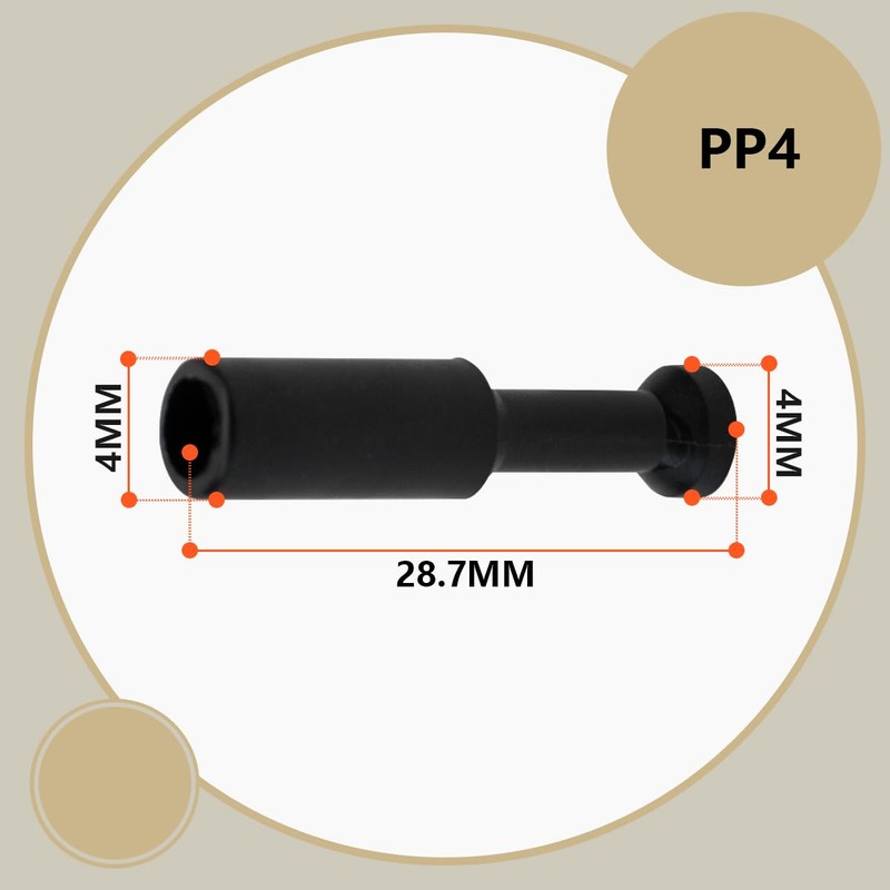 Bwintech 20 Pcs 4mm Tubing OD Push to Connect Pneumatic