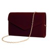 CurvChic Clutch Purses for Women Evening Bag Faux Suede Formal