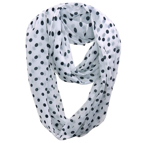 Lerben® Womens Retro Soft Chiffon Loop Infinity Scarf Wave Snood