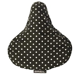 Basil Satteldecke Katharina schwarz mit weißen Punkten