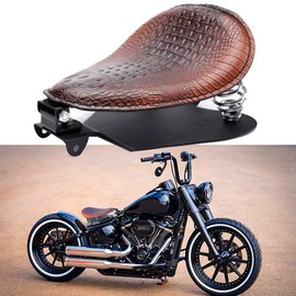 Bobber Motorcycle Solo Seat Compatible With Sportster XL 1200 883 48 Dyna Brown