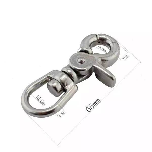 Unbranded 316 Stainless Steel Trigger Snap Swivel Hook/Lobster Claw USA