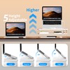 AFOOYO 2-Tier Laptop Stand Adjustable Riser Holder,Ventilated Cooling Ergonomic Computer