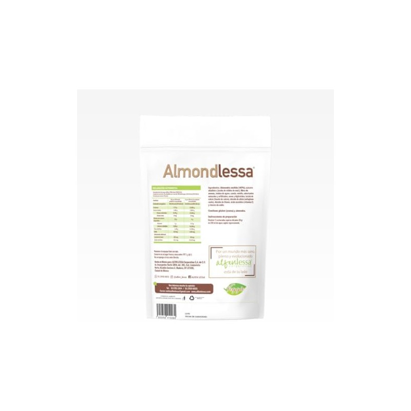 Almondlessa, Bebida de Almendras en Polvo, con Inulina de Agave,