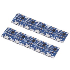 10 Placas de Carga, 5 V 1 A 18650 Placas de Carga de Batería de Litio Módulos de Carga Micro USB para 3,6 V, 3,7 V 18650 Y Protección de Carga Y Descarga de Batería de Litio