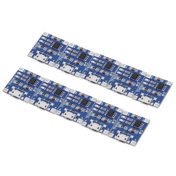 10 Placas de Carga, 5 V 1 A 18650 Placas