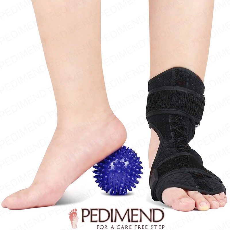PEDIMEND Plantar Fasciitis Night Splints, Foot Drop Orthotic Brace Support