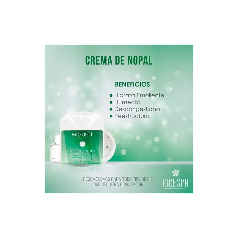Crema Facial De Nopal Hidratante Miguett 100g