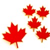 Canada Maple Leaf Lapel Pin - Elegant Metal Brooch for