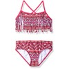 Kanu Surf Carrie Tribal - Bañador para niña, Rosado, 2