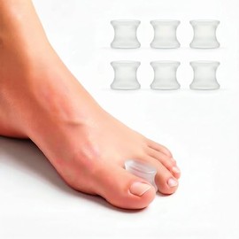Aislamiento de gel entre 6 dedos de los pies Para Hombres y Mujeres. | Separador De Esparcidor de Dedos Pies Kit,Corrector De Juanetes Silicona, para Aliviar El Dolor Juanetes Hallux Valgus