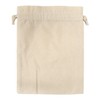 Nippon Chuko ES324N Cotton Ruffle Drawstring Pouch, Medium, Natural, 1