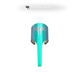 Kasher 360 Round Lighter Tool Without Lighter - Stainless Steel - Lightweight, Durable Construction, Portable - Multipurpose Tool - Usage as Cutter for Opening Box, Fix Candle Wick & More (Green)