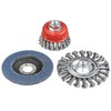 kwb 3 Piece Wire Brush Set for Angle Grinder -