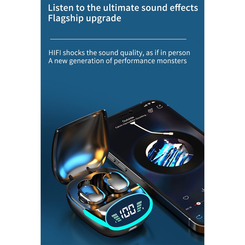 SENECESLI Wireless Earbuds, Portable Bluetooth 5.3 Stereo Headphones with 200mAh