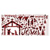 KOKOLAP Christmas Window Sticker Holly Night Decals