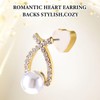 Shimmeroo 12 Pcs Silicone Flat Earring Backs for Studs, Clear