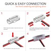 Brightfour T Tap Wire Connectors 3 Wires 12 Pack, Transparent