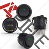 APIELE 8 pieces toggle switch, 2 position on/off with LED