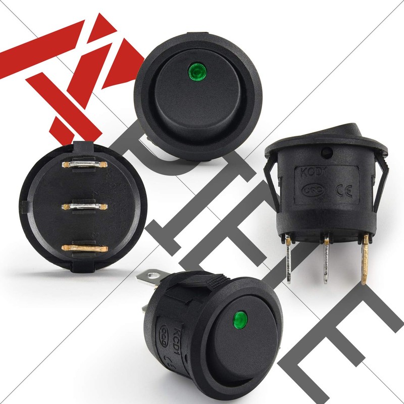 APIELE 8 pieces toggle switch, 2 position on/off with LED