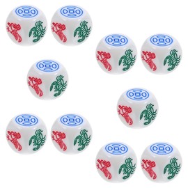 Kisangel 10pcs Abs Traditional Chinese Fish Shrimp Crab Picnic Game for Family Games