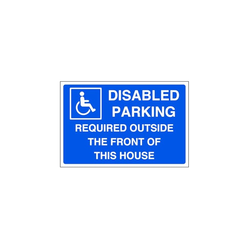 Disabled parking required outside the front of this house -