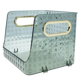 Zerodeko Handheld Sundry Storage Box Multi-Purpose Snack Organizer for Kitchen Desk Small Items Holder Compact Design Handle for Bedroom Office Organization Small