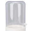 Makeup Brush Holder White with Pearl Filling Rotating 180 Degree