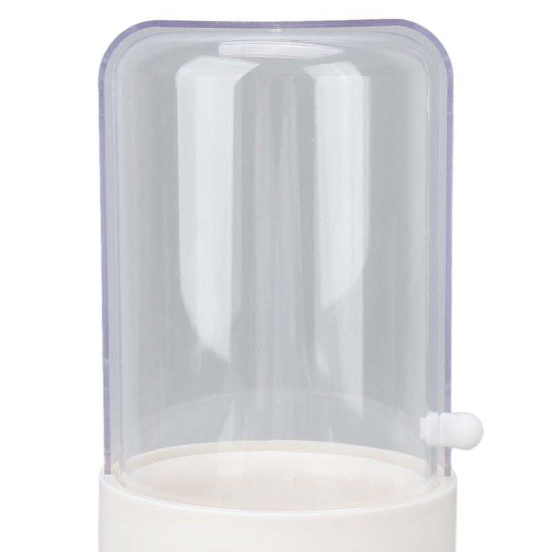 Makeup Brush Holder White with Pearl Filling Rotating 180 Degree