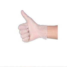 100 Pack Box Vinyl Disposable Gloves MEDIUM BLUE NON POWDERED POWDER FREE VINYL GLOVES by Shopeefy Store Multipurpose Gloves