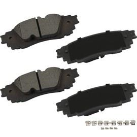 cciyu D1879 Rear Disc Brake Pads Kit For Lexus ES250 21-22/RX350 16-22/RX350L 18-22/RX450h 16-22/X450hL 18-22/UX200 19-22/UX250h 19-22,For Toyota C-HR 20-21/RAV4 19-21/Venza 21-22