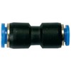 RIEGLER 109800-136.0604 Straight Connector Blue Series Reducing Hose Diameter 6/4