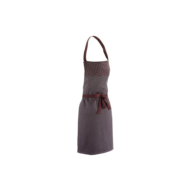kela Henrik Apron, Cotton, Mahogany Brown, 74 x 67 cm