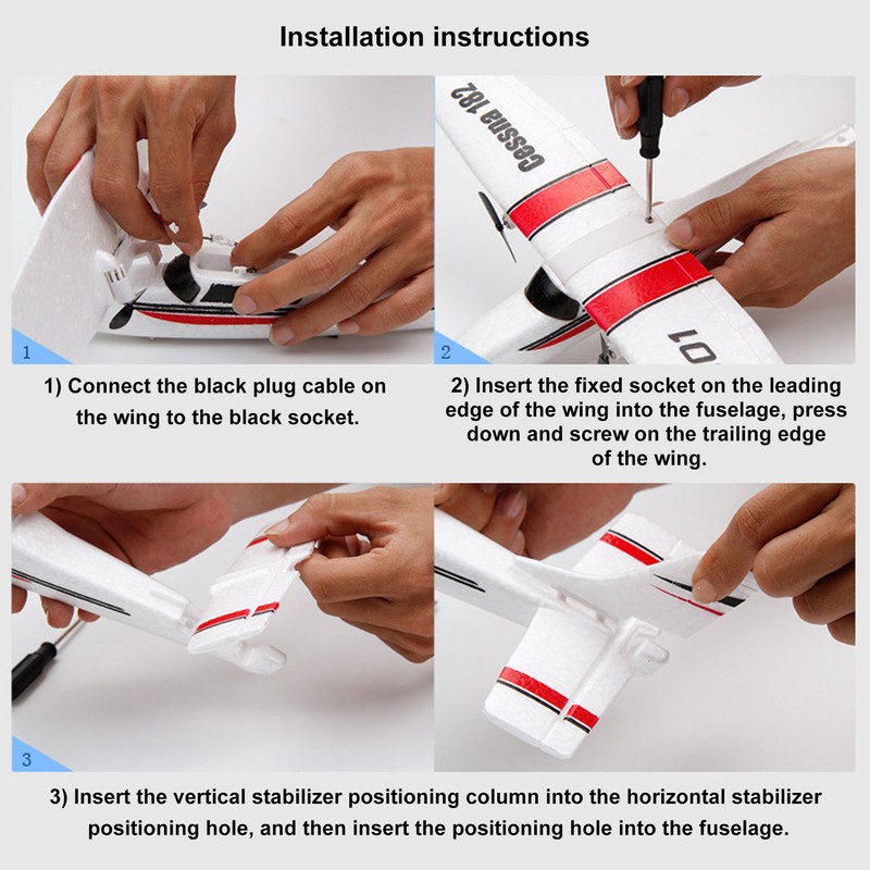 Remote Control Airplane EPP Foam RC Plane Glider DIY RC