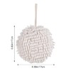 WELOSUER Hand Towel Chenille Fuzzy Ball Towel Creative Hand Dry