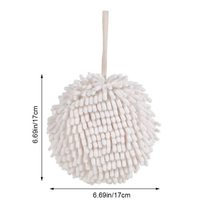 WELOSUER Hand Towel Chenille Fuzzy Ball Towel Creative Hand Dry