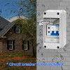 Surface-Mounted Distribution Box, IP65 Waterproof Fuse Box, Surface-Mounted, with Door,