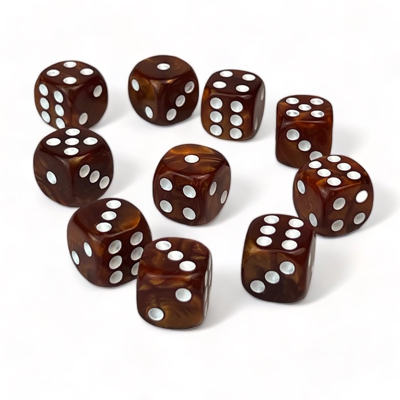 Luck Lab 10 Piece D6 Dice Pack - Acrylic Dice