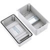 QWORK 3 Way Circuit Breaker Box with DIN Rail, IP65