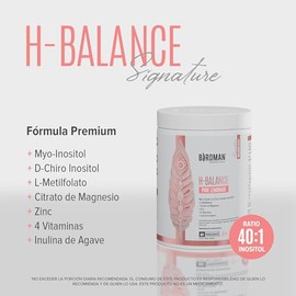 BIRDMAN H-Balance | Myo & D-Chiro Inositol, Citrato de Magnesio, Vitaminas y Zinc | Alta Concentración en Proporción 40:1 | Fórmula Premium Sin Aditiv