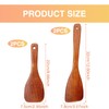 Thoquene Set of 4 Wooden Spatulas for Kitchen Restaurant