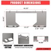 Universal 3/8 in Skid Steer Quick Attach Plate Compatible with