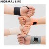 NORMAL LIFE Wrist Guard 1ea, Type:Basic Black Left Hand
