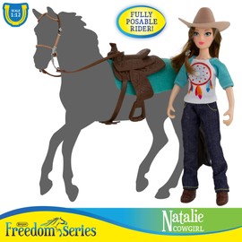 Breyer Freedom Series (Classics) Natalie Cowgirl Doll | 5 Piece Doll and Accessory Set | 1:12 Scale | Model #62025 ,7 inches