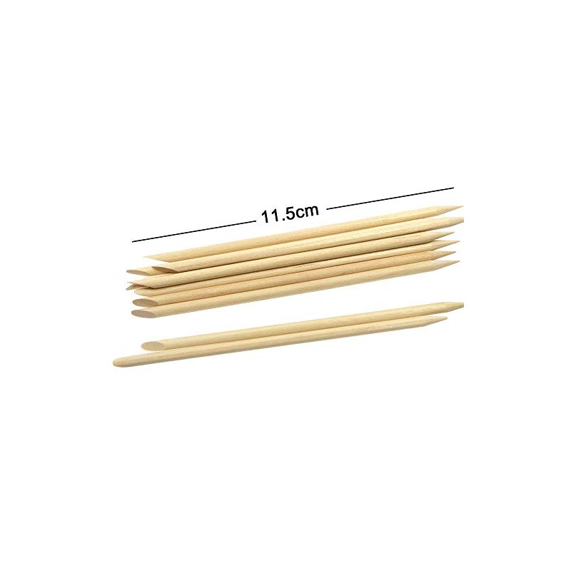 PROFICO Pack of 50 Wooden Sticks | Orange Wooden Sticks